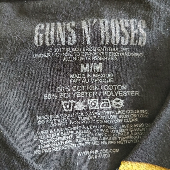 2017 Guns N' Roses Official Bullet Logo Short Sleeve T-Shirt Size Medium - Picture 13 of 13